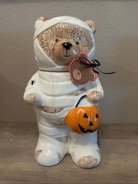 Creepy Critters Mummy Bear Cookie Jar/ Canister